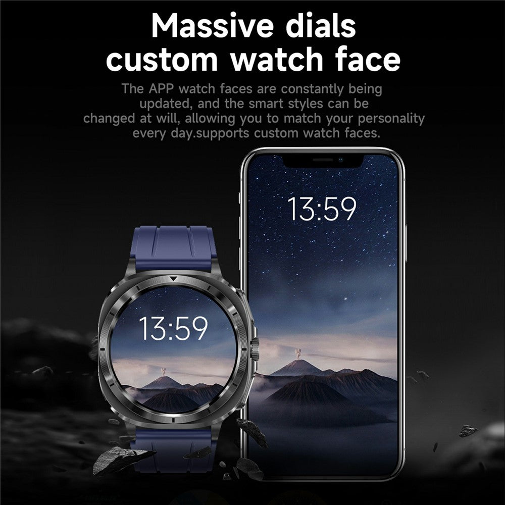 ET492 Smart Watch Bluetooth-compatible Call Body ECG Health Monitor Smartwatch, Silicone Strap