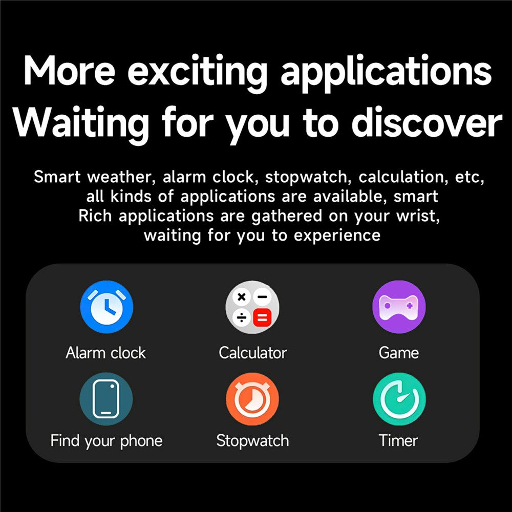 ET492 Smart Watch Bluetooth-compatible Call Body ECG Health Monitor Smartwatch, Silicone Strap