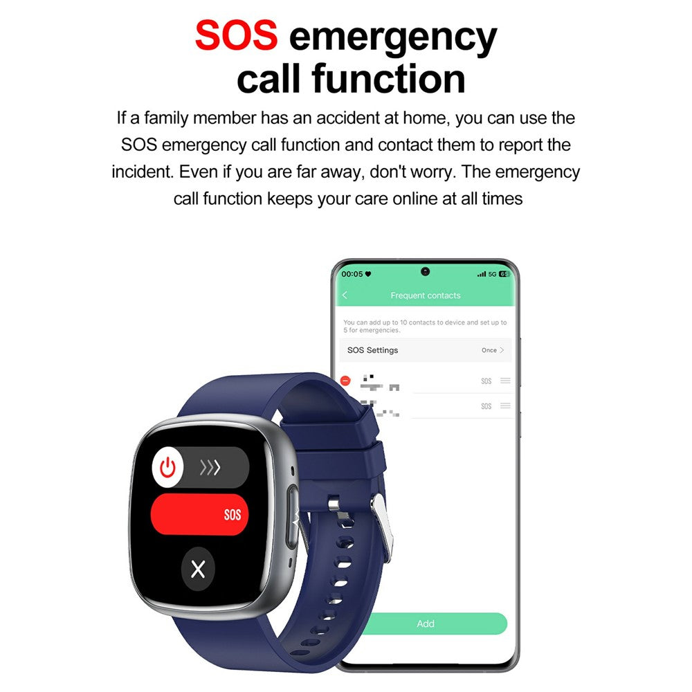 ET593 ECG Bluetooth-compatible Call Sports Watch Body Temperature Health Monitoring Smart Watch