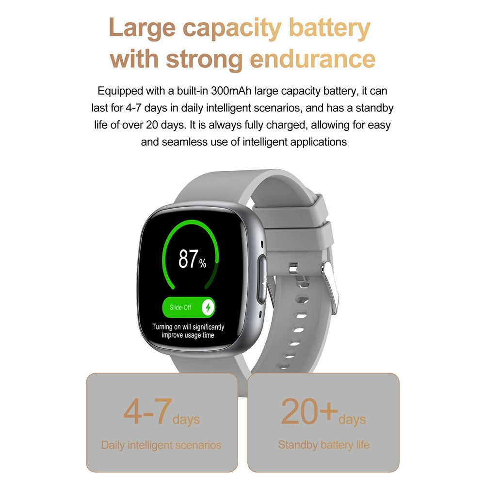 ET593 ECG Bluetooth-compatible Call Sports Watch Body Temperature Health Monitoring Smart Watch