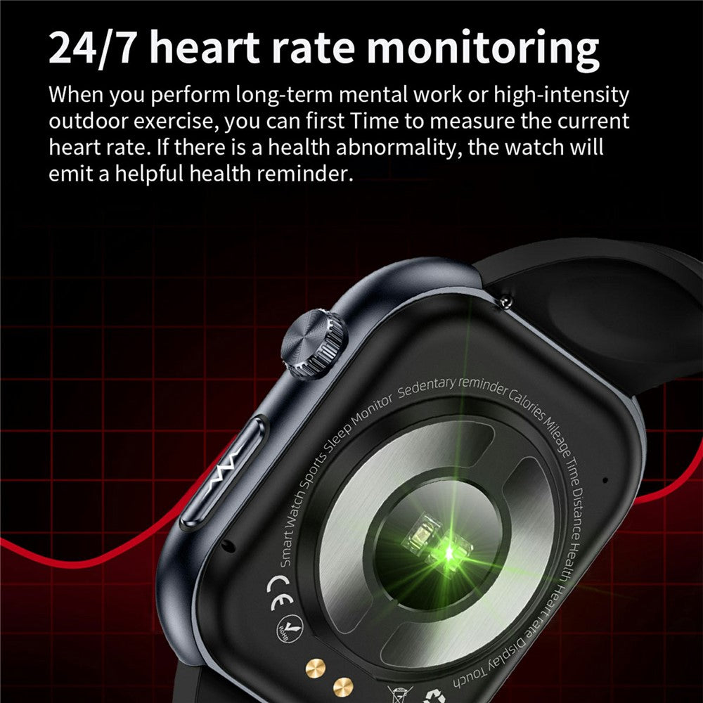 ET587 Bluetooth-compatible Call Sports Watch Body ECG Temperature Health Monitoring AMOLED Screen Smart Watch