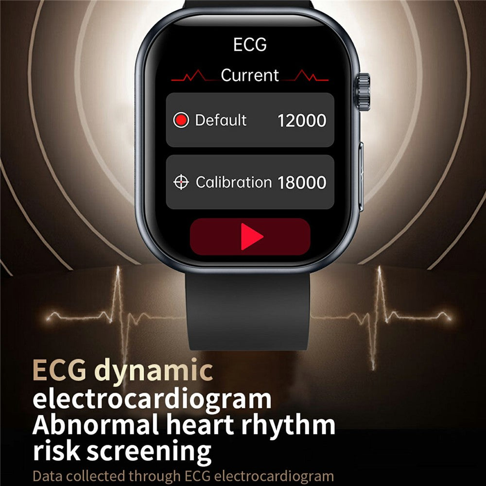 ET587 Bluetooth-compatible Call Sports Watch Body ECG Temperature Health Monitoring AMOLED Screen Smart Watch