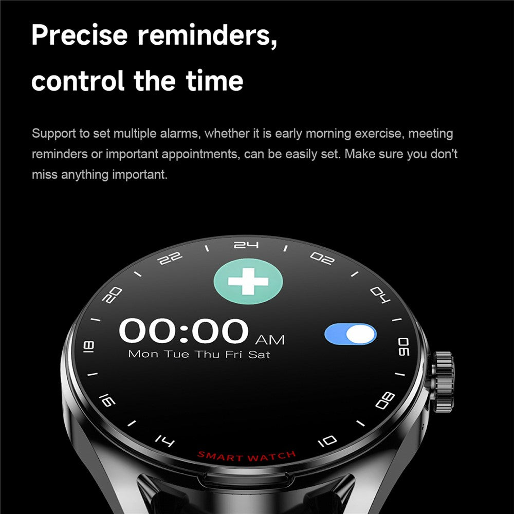 D9 Steel Strap Smart Watch with Earbuds Bluetooth-compatible 5.3 Heart Rate Monitor NFC Touch Screen Fitness Tracker