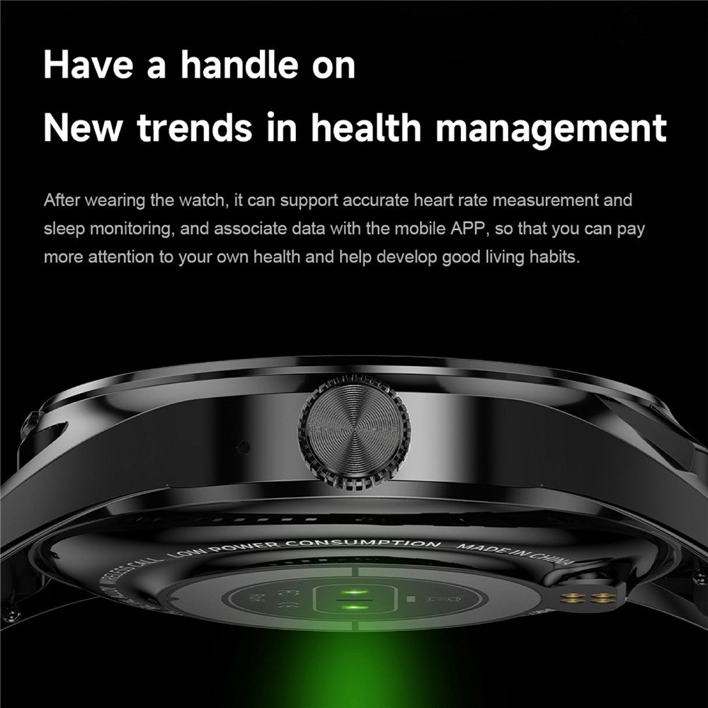 D9 Steel Strap Smart Watch with Earbuds Bluetooth-compatible 5.3 Heart Rate Monitor NFC Touch Screen Fitness Tracker
