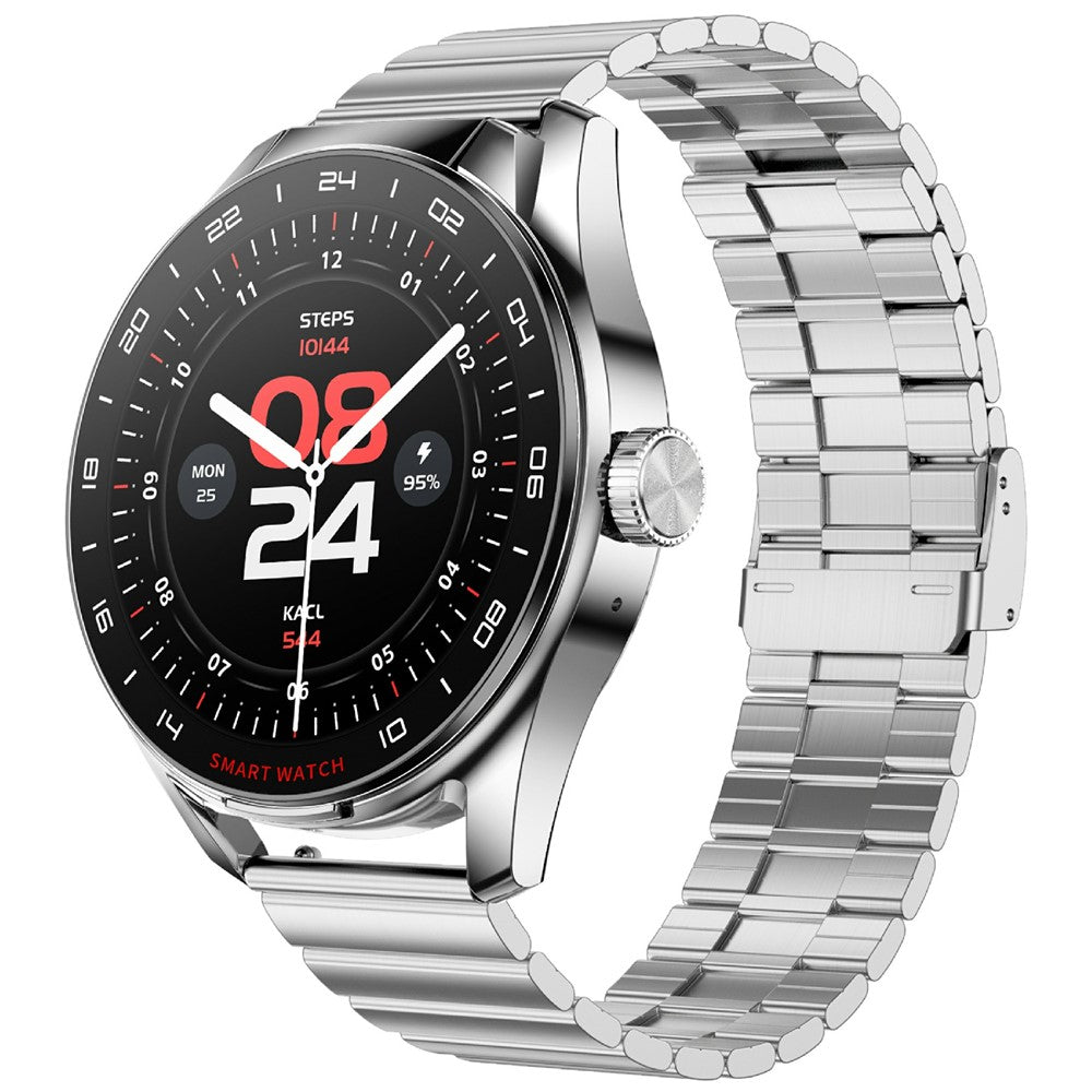 D9 Steel Strap Smart Watch with Earbuds Bluetooth-compatible 5.3 Heart Rate Monitor NFC Touch Screen Fitness Tracker