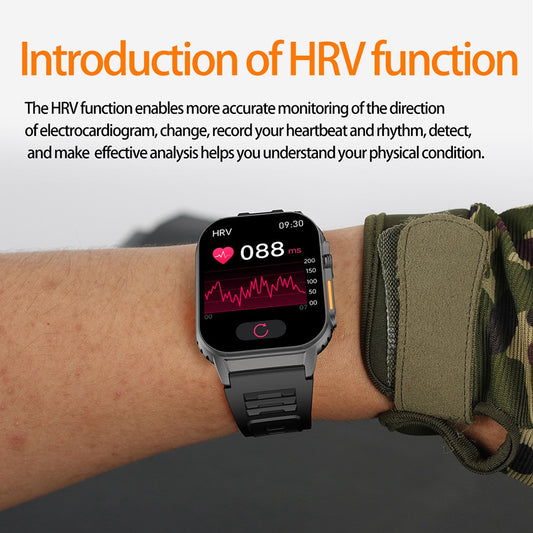 G41 2.01 Inch Health Monitor Smart Watch Bluetooth-compatible Calling Fitness Tracker for Android iOS , Steel Strap
