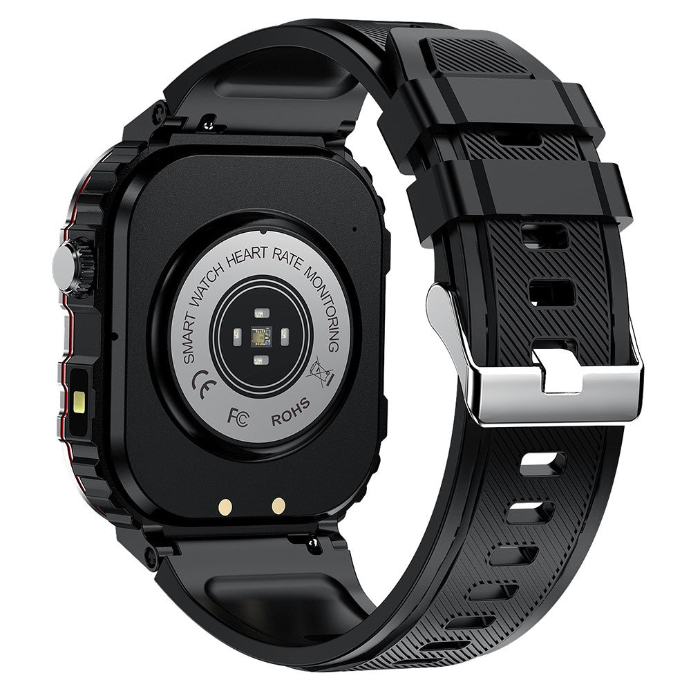 G45 1ATM Waterproof 2.01 Inch Outdoor Sports Bluetooth-compatible Call Smart Watch with Compass and Flashlight