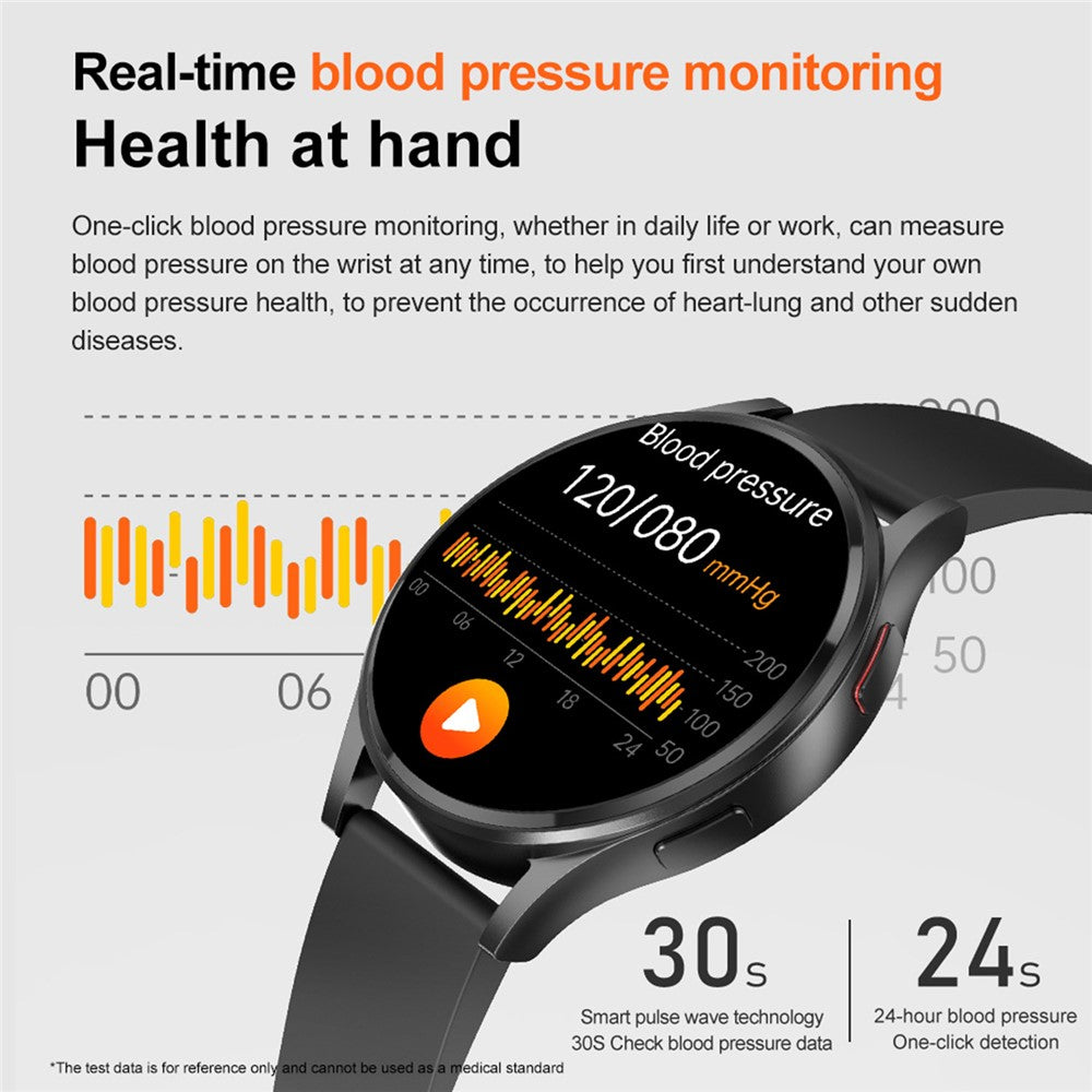 GE30 1.43 Inch AMOLED Screen Smart Watch ECG Heart Rate Monitor Bluetooth-compatible Calling Wristwatch