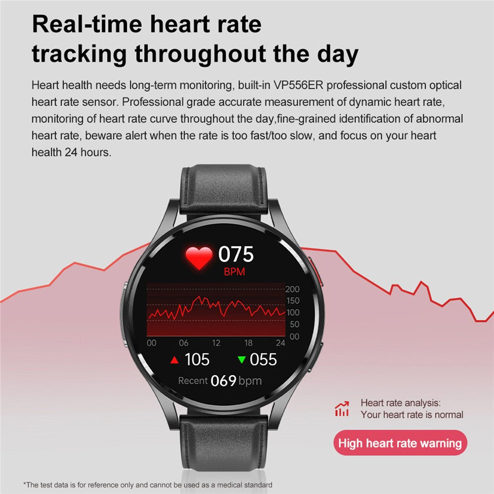 GE30 1.43 Inch AMOLED Screen Smart Watch ECG Heart Rate Monitor Bluetooth-compatible Calling Wristwatch