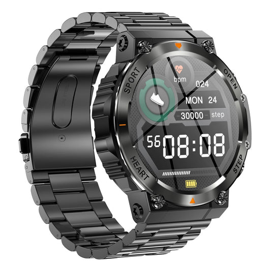 AK61 Steel Band Smart Watch Bluetooth-compatible Calling Fitness Tracker Waterproof 1.39 Inch Health Monitoring Watch