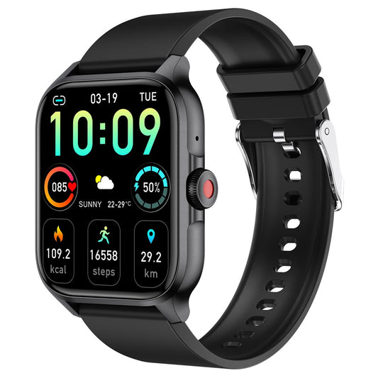 MX09 Smart Watch Bluetooth-compatible Calling Heart Rate Monitor 1.85 Inch HD Screen Fitness Tracker Watch