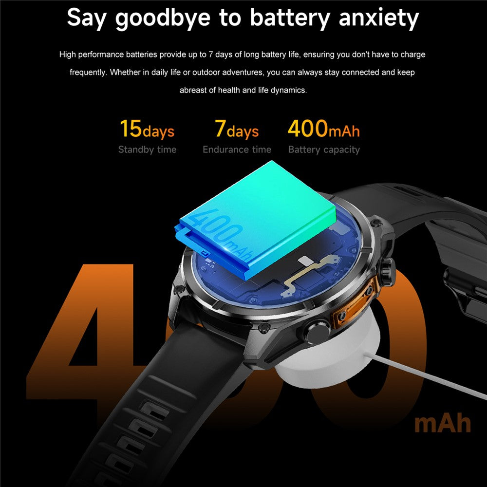 HD300 Silicone Strap Smart Watch Bluetooth-compatible Call Wireless Charging Heart Rate Blood Pressure 3ATM Waterproof Watch