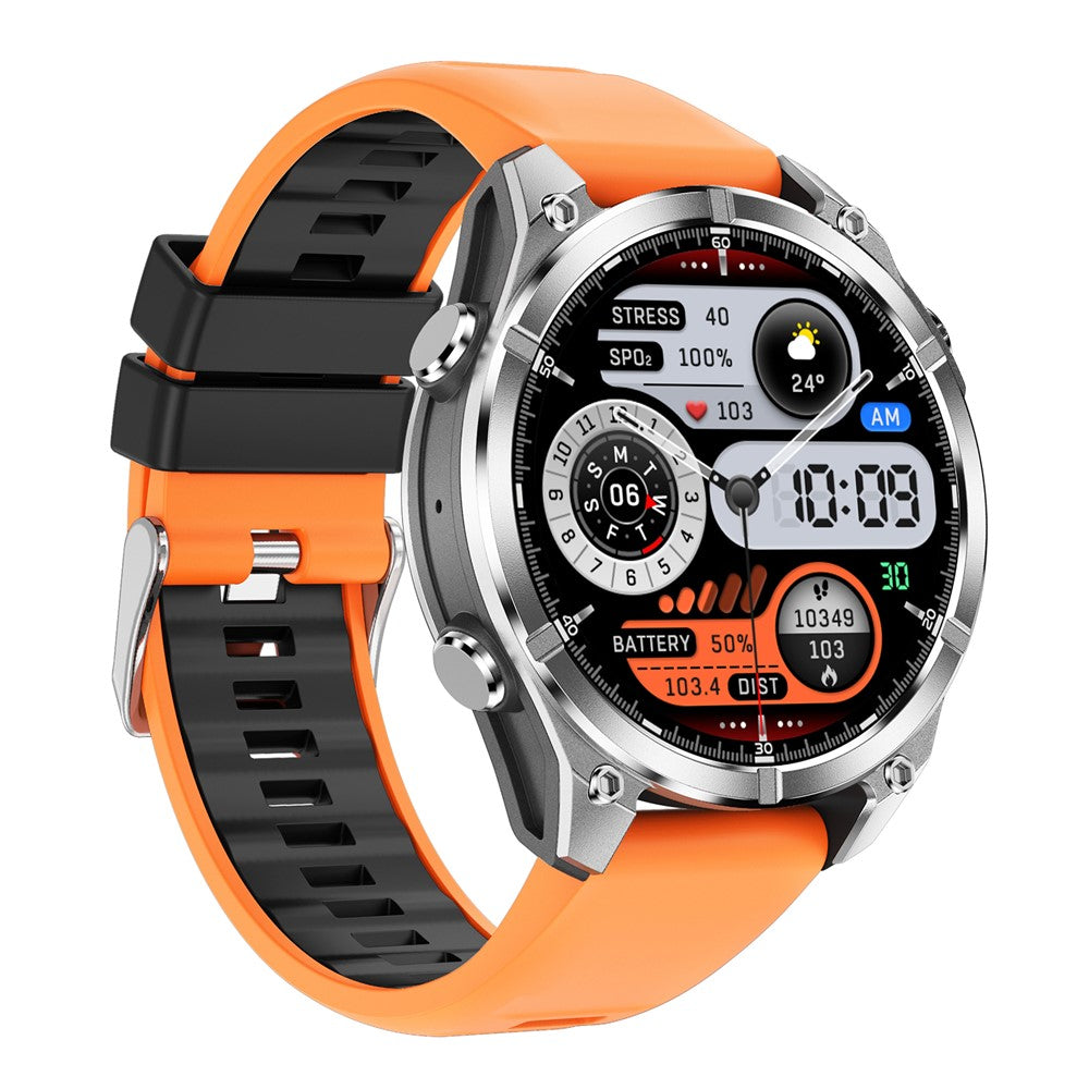 HD300 Silicone Strap Smart Watch Bluetooth-compatible Call Wireless Charging Heart Rate Blood Pressure 3ATM Waterproof Watch