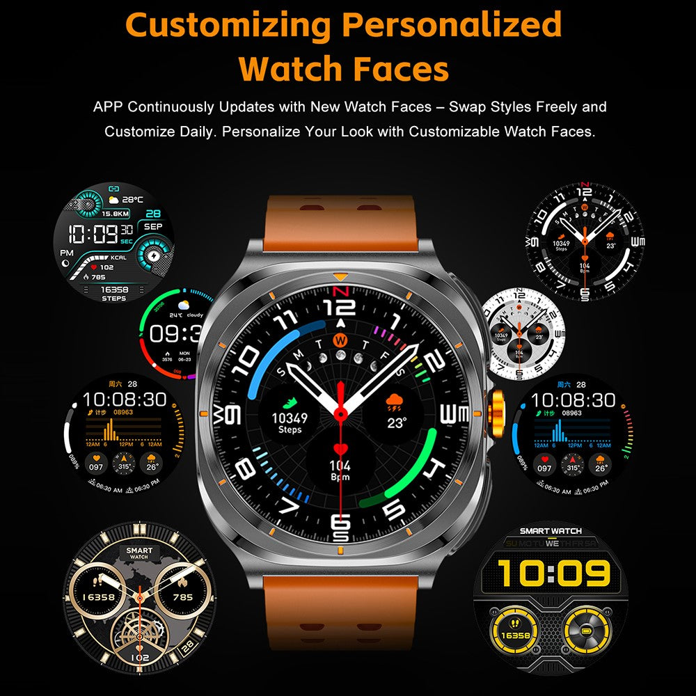 GT98 2 in 1 TWS Earphones 1.53 Inch HD Round Screen Waterproof Sport Smartwatch