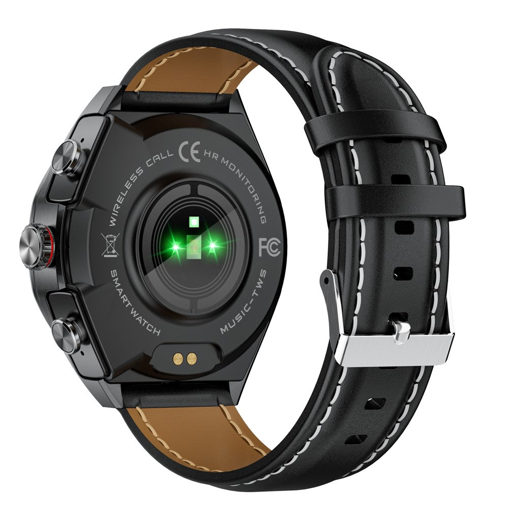 GT97 2 in 1 Bluetooth-compatible TWS Earphones 1.53 Inch Round Screen Heart Rate Monitor Smart Watch
