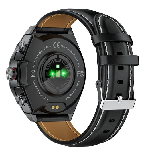 GT97 2 in 1 Bluetooth-compatible TWS Earphones 1.53 Inch Round Screen Heart Rate Monitor Smart Watch