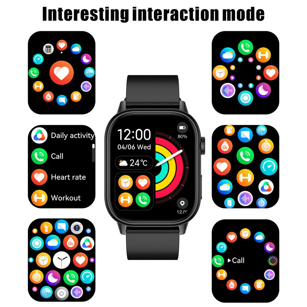 QX17 GPS Smartwatch Heart Rate Blood Oxygen Sleep Monitor Waterproof Calling Sports Watch