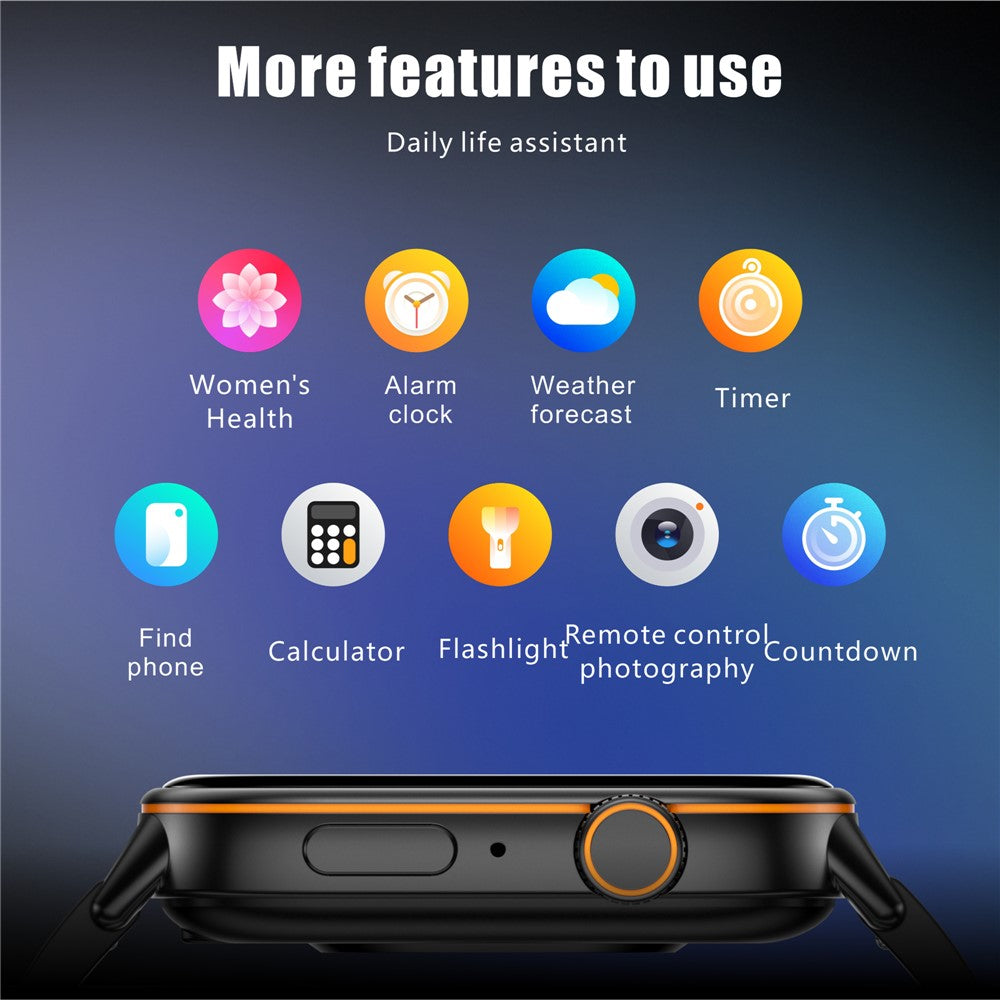 QX17 GPS Smartwatch Heart Rate Blood Oxygen Sleep Monitor Waterproof Calling Sports Watch