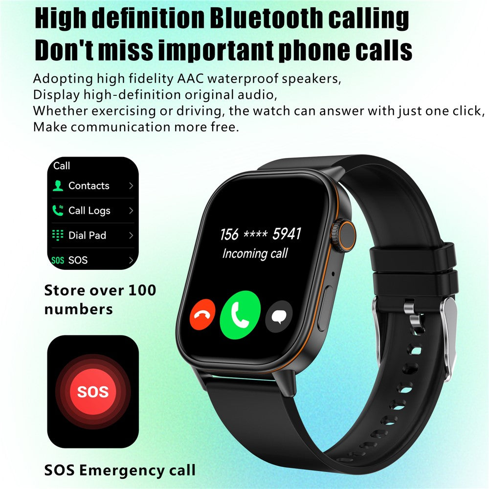 QX17 GPS Smartwatch Heart Rate Blood Oxygen Sleep Monitor Waterproof Calling Sports Watch