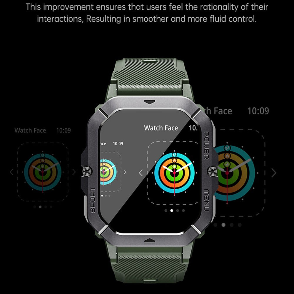 C28 2.02 Inch TFT Screen Outdoor Multifunction Sports Tracker Heart Rate Monitoring Smart Watch
