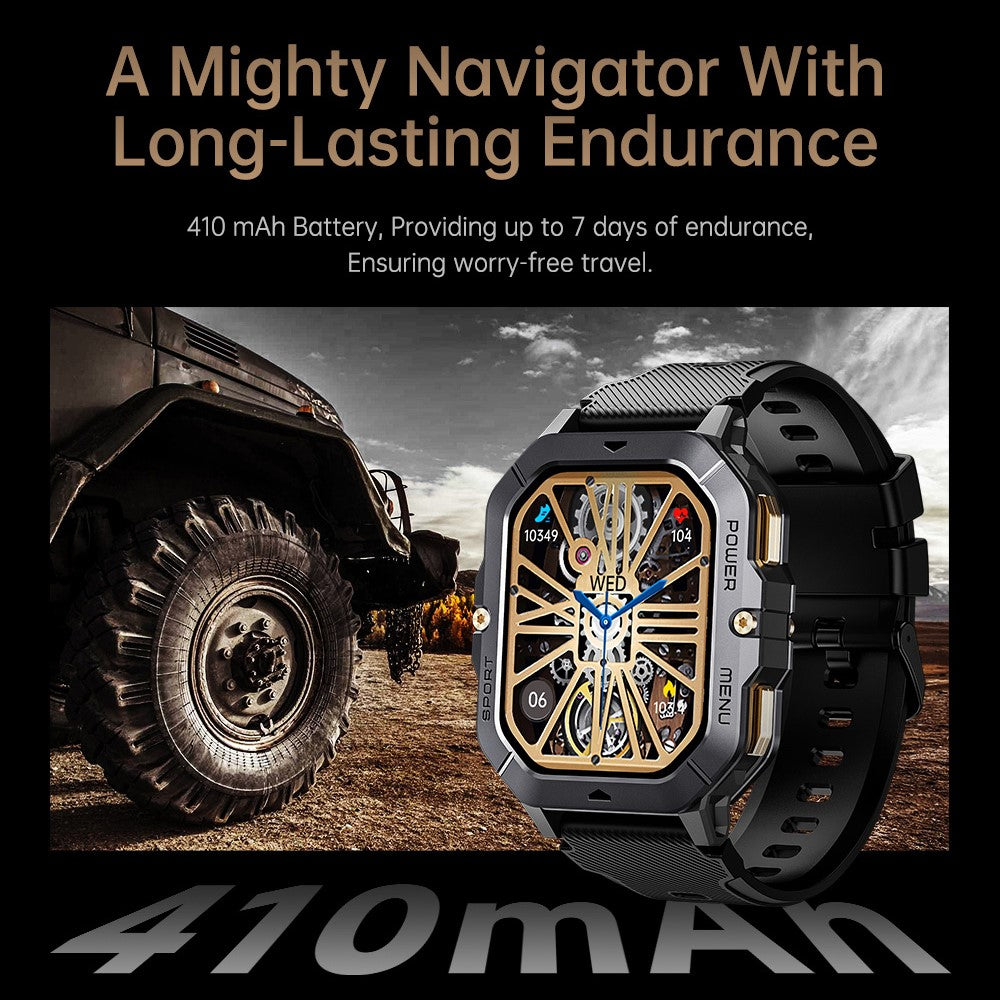 C28 2.02 Inch TFT Screen Outdoor Multifunction Sports Tracker Heart Rate Monitoring Smart Watch