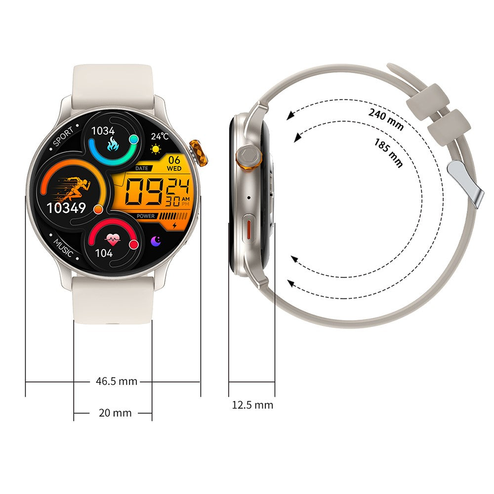 CY26 Waterproof Smart Watch 1.43 Inch AMOLED Screen Bluetooth-Compatible Call NFC Sports Tracker for Android iOS