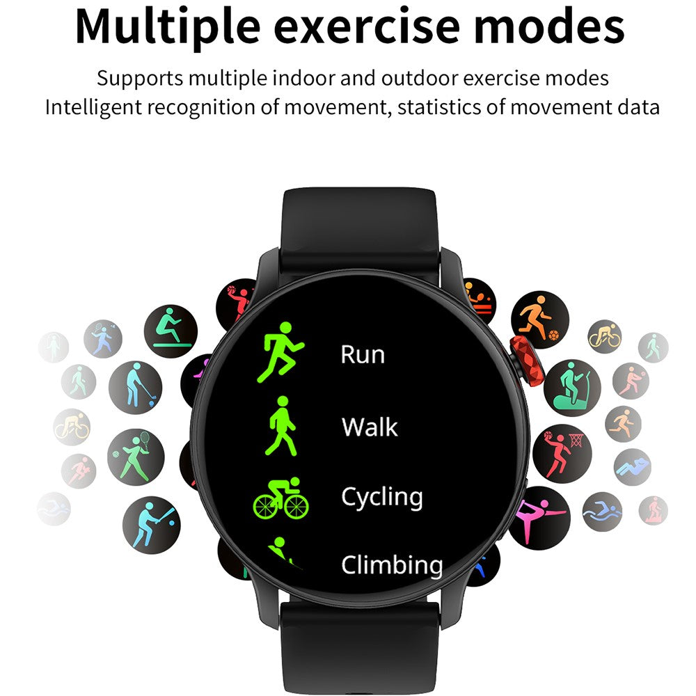 CY26 Waterproof Smart Watch 1.43 Inch AMOLED Screen Bluetooth-Compatible Call NFC Sports Tracker for Android iOS