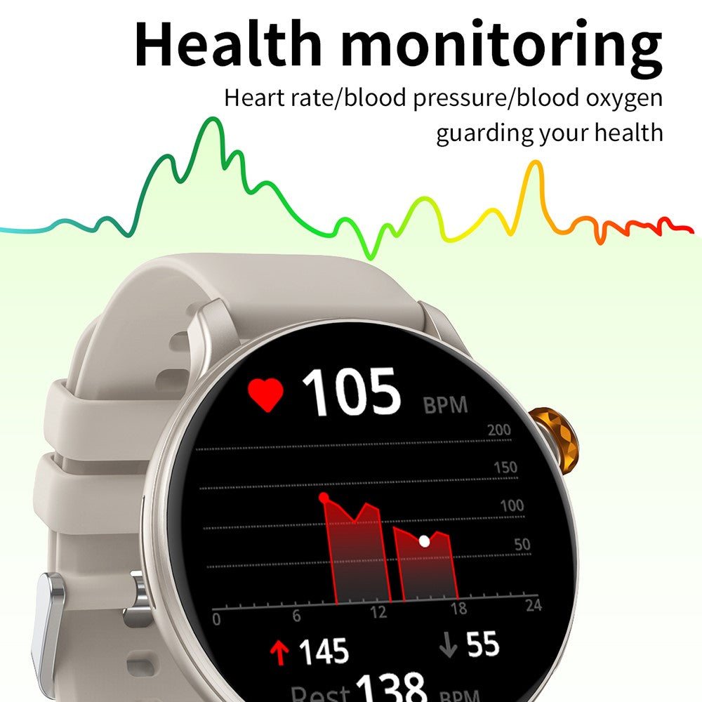 CY26 Waterproof Smart Watch 1.43 Inch AMOLED Screen Bluetooth-Compatible Call NFC Sports Tracker for Android iOS