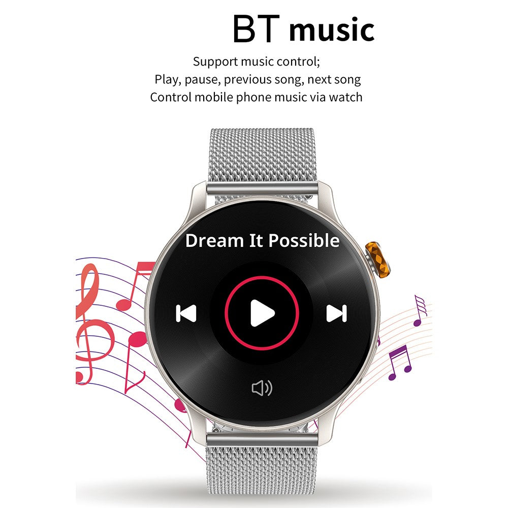 CY26 Waterproof Smart Watch 1.43 Inch AMOLED Screen Bluetooth-Compatible Call NFC Sports Tracker for Android iOS