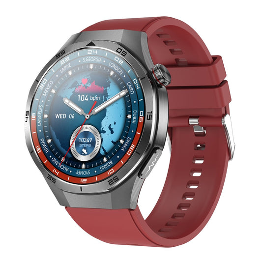 ET456 Silicone Strap 1.56 Inch Round AMOLED Screen Smart Watch Bluetooth-Compatible Call ECG Health Monitor Sports Watch