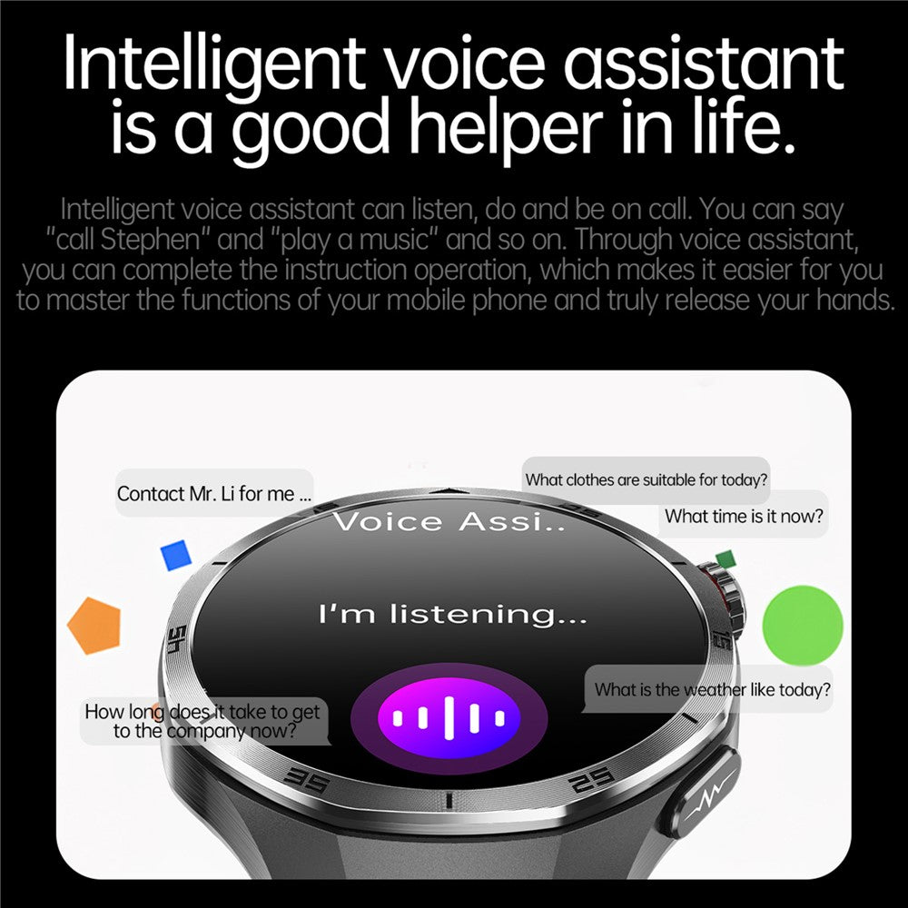 ET456 Silicone Strap 1.56 Inch Round AMOLED Screen Smart Watch Bluetooth-Compatible Call ECG Health Monitor Sports Watch