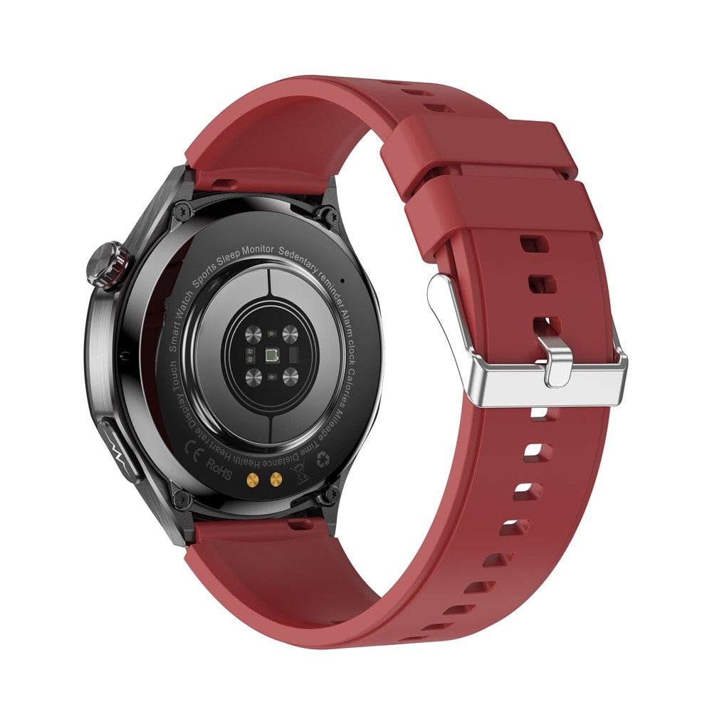 ET456 Silicone Strap 1.56 Inch Round AMOLED Screen Smart Watch Bluetooth-Compatible Call ECG Health Monitor Sports Watch