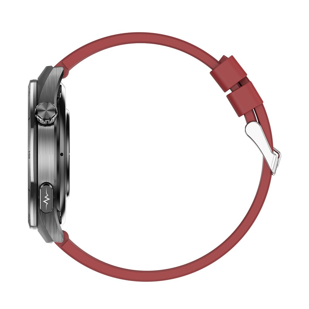 ET456 Silicone Strap 1.56 Inch Round AMOLED Screen Smart Watch Bluetooth-Compatible Call ECG Health Monitor Sports Watch