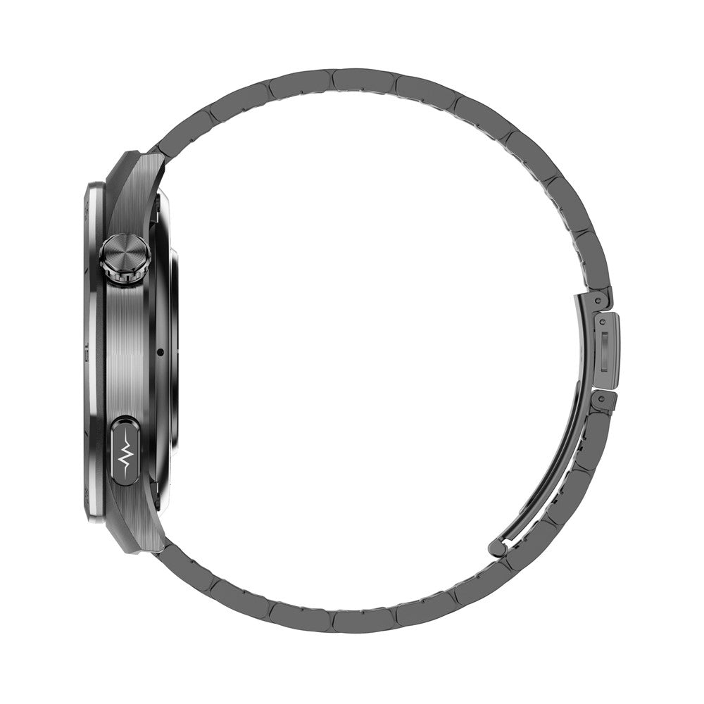 ET456 Steel Strap 1.56 Inch Round AMOLED Screen Smart Watch Bluetooth-Compatible Call ECG Health Monitor Sports Watch