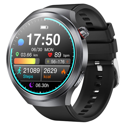 ET475 1.73 Inch AMOLED Screen Smart Watch ECG Health Monitor Bluetooth-Compatible Calling Watch, Silicone Strap