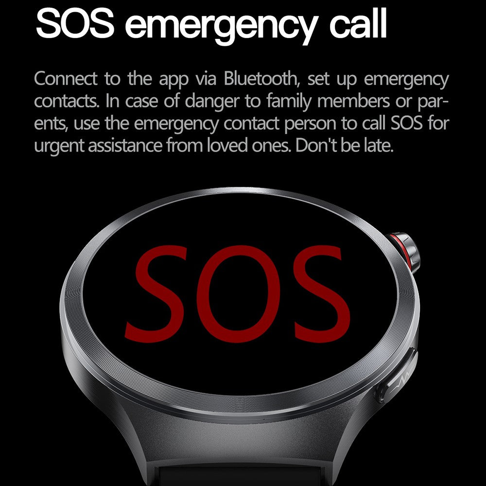 ET475 1.73 Inch AMOLED Screen Smart Watch ECG Health Monitor Bluetooth-Compatible Calling Watch, Silicone Strap