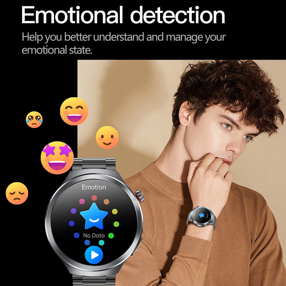 ET475 1.73 Inch AMOLED Screen Smart Watch ECG Health Monitor Bluetooth-Compatible Calling Watch, Silicone Strap