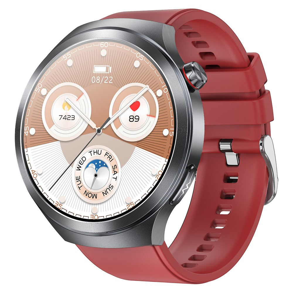 ET475 1.73 Inch AMOLED Screen Smart Watch ECG Health Monitor Bluetooth-Compatible Calling Watch, Silicone Strap