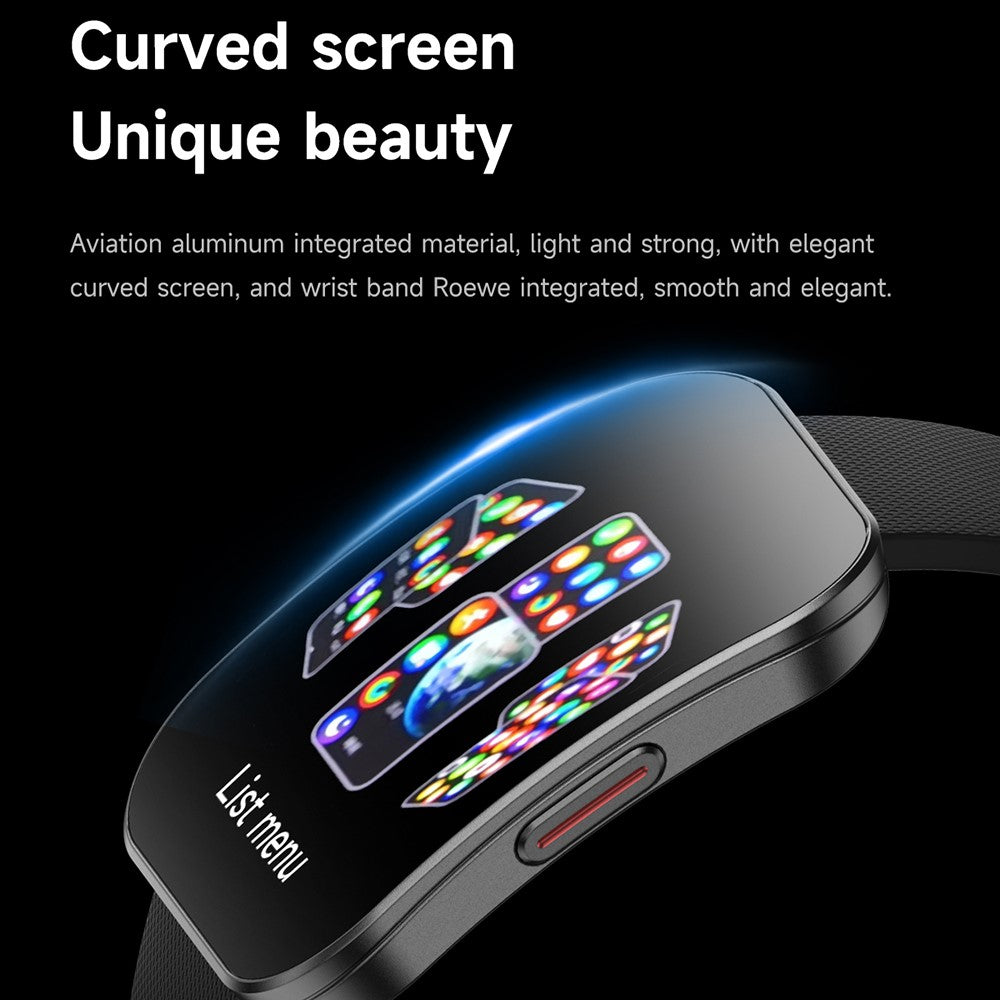 U17 1.85 Inch AMOLED Curved Screen Smart Watch Bluetooth-compatible Calling Fitness Tracker