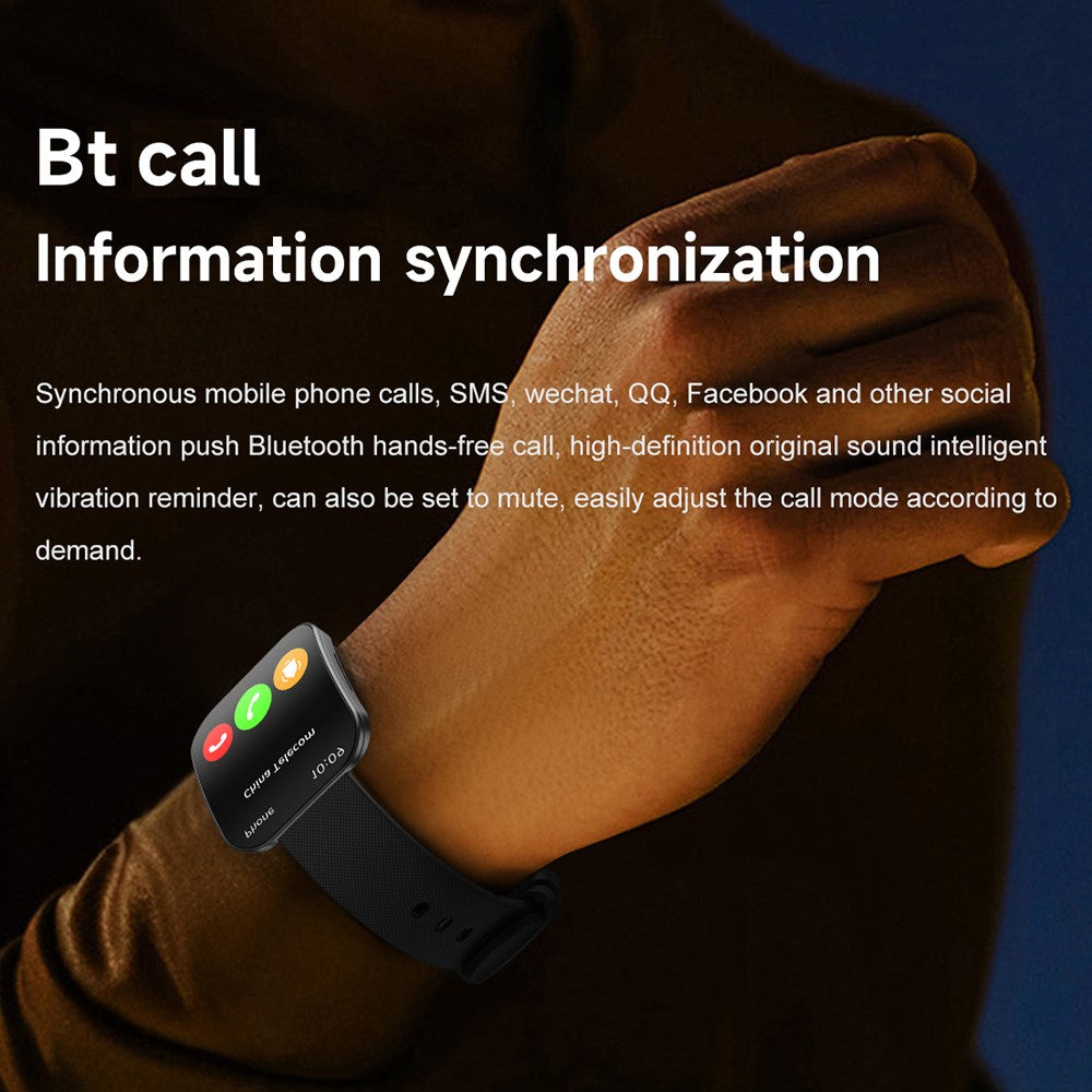 U17 1.85 Inch AMOLED Curved Screen Smart Watch Bluetooth-compatible Calling Fitness Tracker