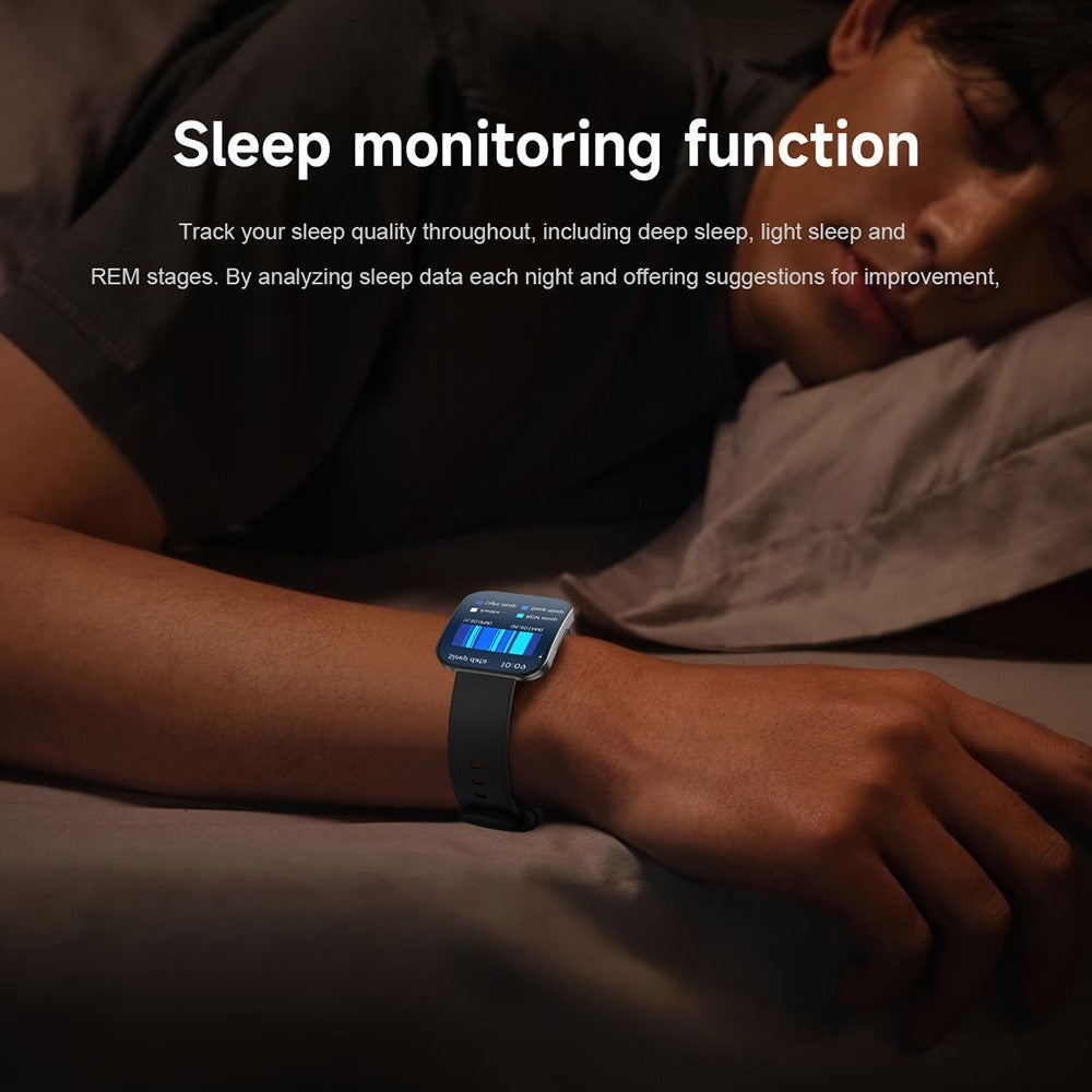 U17 1.85 Inch AMOLED Curved Screen Smart Watch Bluetooth-compatible Calling Fitness Tracker