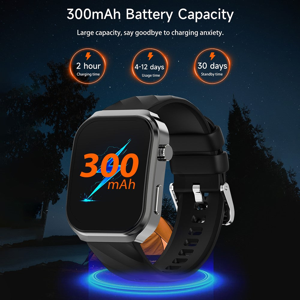 U13 2.2 Inch Curved Screen Bluetooth-Compatible Calling Heart Rate Monitor Sports Smart Watch