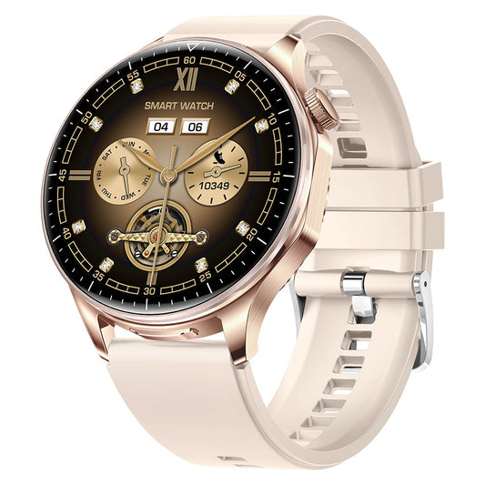 T98 Smart Watch with Built-In Earbuds AMOLED Round Screen Waterproof Bluetooth-Compatible Calling Watch