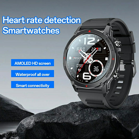 YESIDO IO31 AMOLED Smart Watch Fitness Tracker with Heart Rate Monitoring IP68 Waterproof