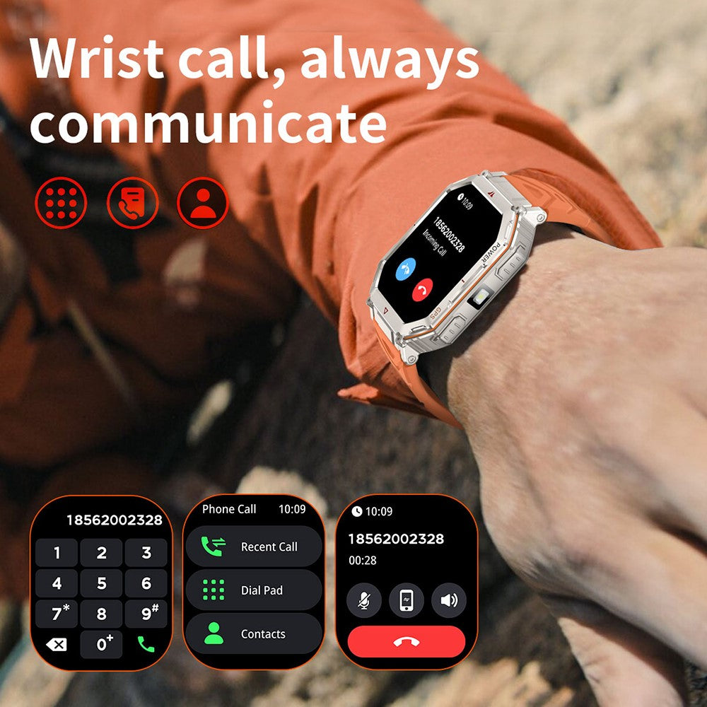 KR92 Smart Watch Bluetooth-Compatible Calling GPS Waterproof Chat GPT Voice Assistant Outdoor Sports Watch