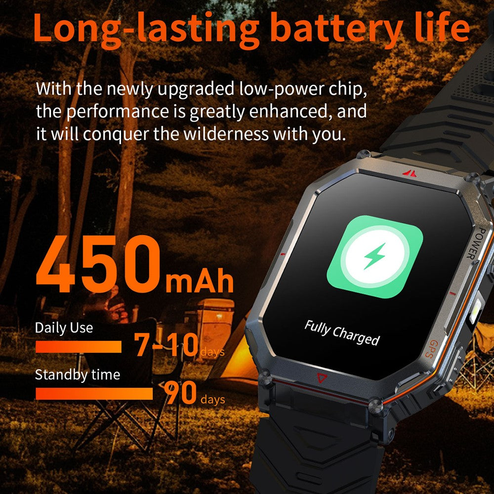 KR92 Smart Watch Bluetooth-Compatible Calling GPS Waterproof Chat GPT Voice Assistant Outdoor Sports Watch