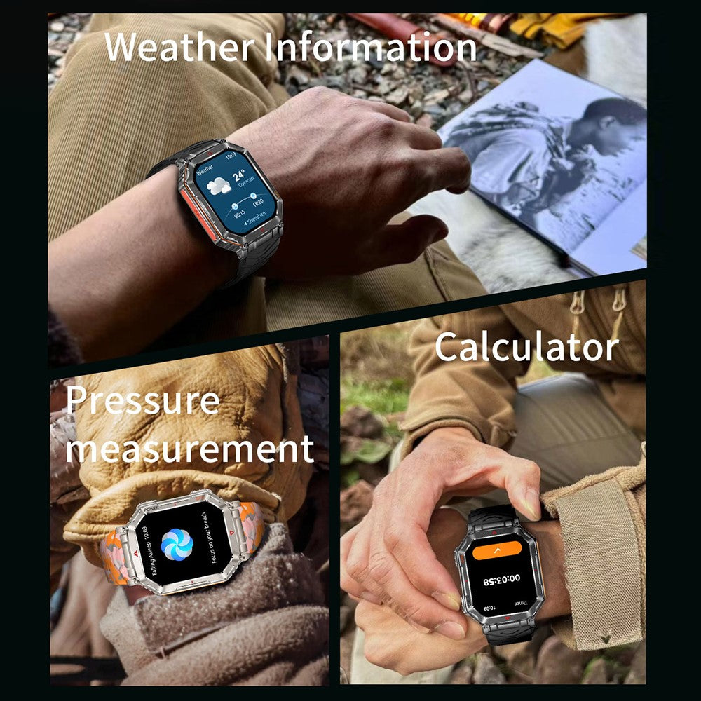 KR92 Smart Watch Bluetooth-Compatible Calling GPS Waterproof Chat GPT Voice Assistant Outdoor Sports Watch