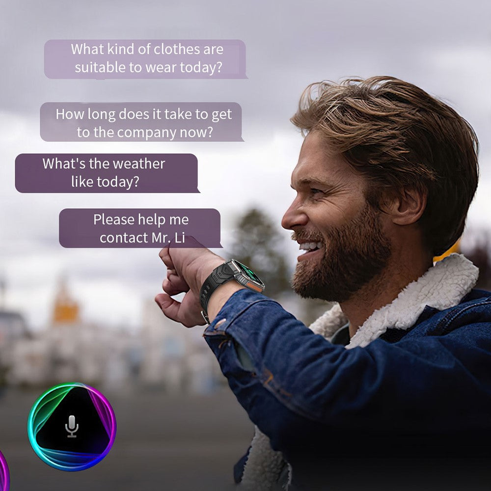 KR92 Smart Watch Bluetooth-Compatible Calling GPS Waterproof Chat GPT Voice Assistant Outdoor Sports Watch