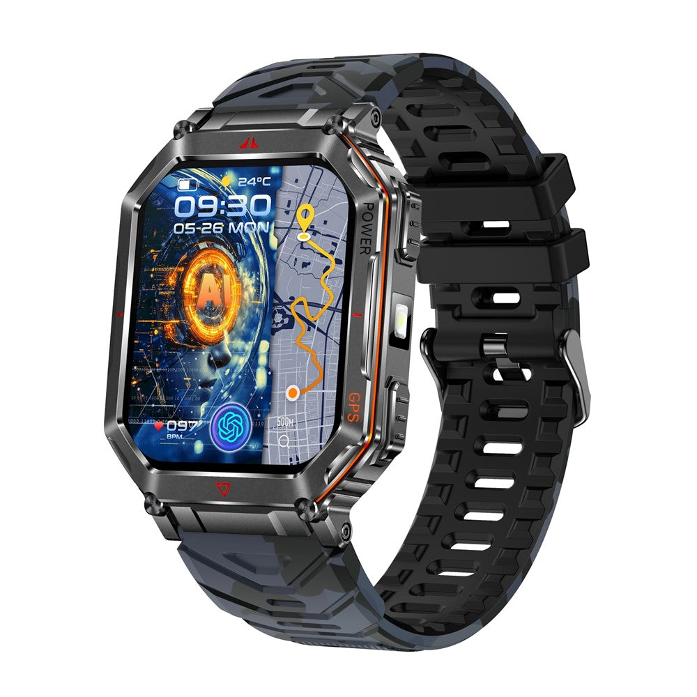 KR92 Smart Watch Bluetooth-Compatible Calling GPS Waterproof Chat GPT Voice Assistant Outdoor Sports Watch