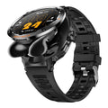 D13 Silicone Strap Smart Watch with Bluetooth-Compatible Earbuds 2 in 1 Fitness Tracker Touchscreen Smartwatch